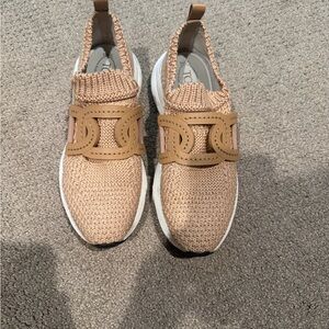 Tod's Beige Knit Slip-On Sneakers